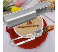 Stampante wireless per codici a barre a colori, stampante alimentare portatile per decorazioni e decorazioni per torte e latte art, tecnologia a getto d'inchiostro con righello ausiliario, ideale per