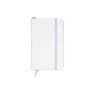 Stampasi Set da 1, 5, 10, 15 pezzi Taccuino A6 Tascabile con Elastico in Similpelle - Mini Quaderno Appunti Pagine Bianche Puntinate (Dotted) - Disponibile in 8 colori (1, Bianco)