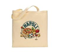 Stampasi Tote bag in cotone naturale 38x42 cm personalizzata con le più belle Citta d'Italia: Napoli