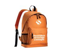 Stampasi Zaino Classico in Poliestere 600D personalizzabile in stampa digitale Perfetto per Scuola Viaggi Escursioni e Sport 15L (Arancione)