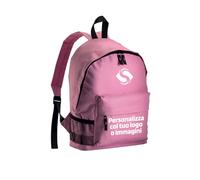 Stampasi Zaino Classico in Poliestere 600D personalizzabile in stampa digitale Perfetto per Scuola Viaggi Escursioni e Sport 15L (Rosa)