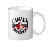 Stampata Tazze da Caffè Canada Is Not For Sale Proud Canadian Tazza Da Caffe con manico Ceramica Mugs per Compleanno Festa 330ml