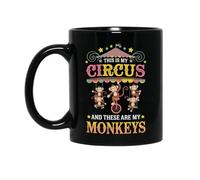 Stampata Tazze da Caffè This Is My Circus And These Are My Monkeys Tazza Da Caffe Multicolore Tazzine da caffè per papà Mamma 330ml