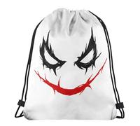 Stampate Borse da Palestra Joker Smile Zaino con Coulisse Lavabile in Lavatrice Sacca da Ginnast per Regalo, Scuola, Viaggi