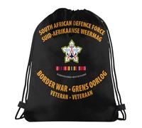 Stampate Borse da Palestra South African Defence Force Border War Veteran Borsa Sportiva Lavabile in Lavatrice Sport String Zaino per Regalo, Scuola, Natale