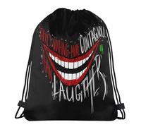 Stampate Sacca da Ginnast Joker Smile Borse da Palestra Unisex Borsa con Coulisse per Viaggi, Compleanno, Natale