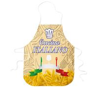 STAMPATEK Grembiule Cucina Cuoco Chef Italiano Italia Italy Pasta Grembiuli Idea Regalo