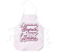 STAMPATEK Grembiule Cucina Festa della Mamma Nonna Zia Amore Ingrediente Segreto Grembiuli Idea Regalo
