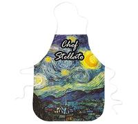 STAMPATEK Grembiule da Cucina Replica Quadro D'autore per Chef Stellato Grembiuli idea Regalo Festa della Mamma Zia Nonna
