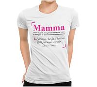STAMPATEK Maglietta Definizione Mamma Vocabolario T-Shirt Divertente Festa della Mamma Figlio Figlia Maglia Idee Regalo Mamma Migliore del Mondo Tshirt Donna Manica Corta Girocollo