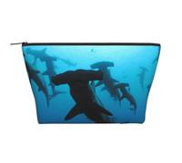 Stampati squali martello, Borsa da toilette Borsa per trucco Borsa per cosmetici Borsa da toilette da viaggio portatile
