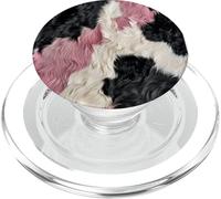 Stampato di mucca in bestiame rosa cool moo fattoria PopSockets PopGrip per MagSafe