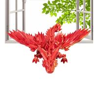 Stampato Flexible Crystal Dragon - Articulating Dragon Toy, Fidget Surprise Gift | Stress Relief Dragon for Kids and Adults, Home Decoration, Year of the Dragon Collectible, Desk Ornament