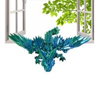 Stampato Flexible Crystal Dragon - Articulating Dragon Toy, Fidget Surprise Gift | Stress Relief Dragon for Kids and Adults, Home Decoration, Year of the Dragon Collectible, Desk Ornament
