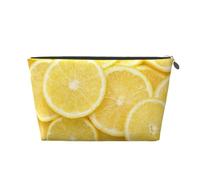 Stampato Giallo Limone, Borsa da toilette Borsa per trucco Borsa per cosmetici Borsa da toilette da viaggio portatile