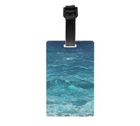 Stampato il profondo blu mare tag gancio bagagli, facile da identificare, facile da appendere, adatto per valigie, zaini e borse