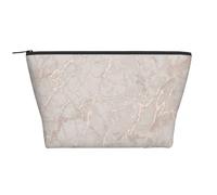 Stampato in marmo oro rosa, Borsa da toilette Borsa per trucco Borsa per cosmetici Borsa da toilette da viaggio portatile
