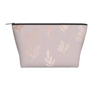 Stampato in oro rosa, Borsa da toilette Borsa per trucco Borsa per cosmetici Borsa da toilette da viaggio portatile