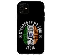 Stampato nel design della bandiera dell'India My Soul Indian Pride Custodia per iPhone 11