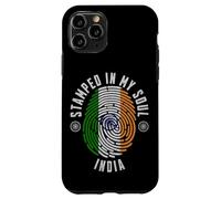 Stampato nel design della bandiera dell'India My Soul Indian Pride Custodia per iPhone 11 Pro