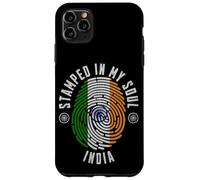 Stampato nel design della bandiera dell'India My Soul Indian Pride Custodia per iPhone 11 Pro Max