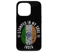 Stampato nel design della bandiera dell'India My Soul Indian Pride Custodia per iPhone 13 Pro