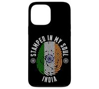 Stampato nel design della bandiera dell'India My Soul Indian Pride Custodia per iPhone 13 Pro Max