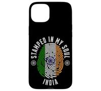 Stampato nel design della bandiera dell'India My Soul Indian Pride Custodia per iPhone 15 Plus