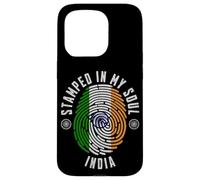 Stampato nel design della bandiera dell'India My Soul Indian Pride Custodia per iPhone 15 Pro