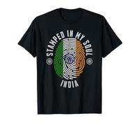 Stampato nel Design della Bandiera dell'India My Soul Indian Pride Maglietta