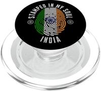 Stampato nel design della bandiera dell'India My Soul Indian Pride PopSockets PopGrip per MagSafe