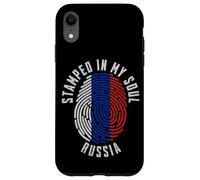 Stampato nel disegno della bandiera russa My Soul Russian Pride Custodia per iPhone XR