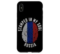 Stampato nel disegno della bandiera russa My Soul Russian Pride Custodia per iPhone XS Max