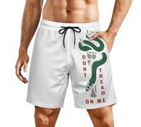 Stampato Pantaloncini Spiaggia Snake Slogan Print Costume da Bagno Uomo con Fodera A Rete Pantaloncini da Bagno per Surf Vacanza Piscina S