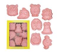 Stampatori Di Per Le Vacanze - Cutters Cookie Di Halloween 3D, Forme Di Francobolli | 8 Pezzi 3d Halloween Cancini Set Per La Cottura, Per Decorativi Per Snack Per Fe