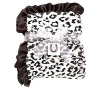 Stampe animali max Daniel Baby throw (BW Black Ruffle Jaguar)