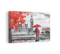 Quadro su Tela 100x70cm Londra l'architettura il Big Ben Stampe Immagini Murale