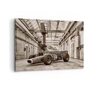 Stampe da Parete Moderne 100x70 cm Quadro su Tela Architettura Auto - 4918 | Formula 1 Gara Quadro Decorativo Grande 1 pezzo Soggiorno Camera da Letto Arte da Parete Decorazione da Parete ARTTOR