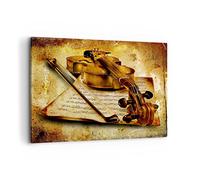 Stampe da Parete Moderne 100x70 cm Quadro su Tela Musica Vintage - 0524