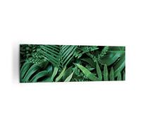 Quadro su Tela 160x50cm Stampe da Parete Esotico Foglie Monstera Grandi XXL Decorazione Murale Camera da Letto Cucina 1 pezzo Quadri Moderni Soggiorno Grafica Immagini Wall Art Canvas AB160x50-4746