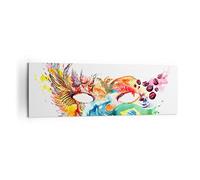 Quadro su Tela 160x50cm Stampe da Parete Bandiera Carnevale Brasile Grandi XXL Decorazione Murale Camera da Letto Cucina 1 pezzo Quadri Moderni Soggiorno Grafica Immagini Wall Art Canvas AB160x50-3036