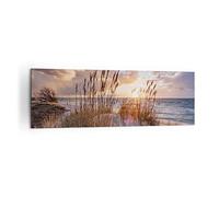 Quadro su Tela 160x50cm Ovest Su La Spiaggia Stampe Immagini Quadri Murale