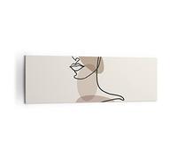 Stampe da Parete Moderne 160x50 cm Quadro su Tela Persone Moda - 4612 | Disegno Separare Linea Quadro Decorativo XXL 1 pezzo Soggiorno Camera da Letto Arte da Parete Decorazione da Parete ARTTOR
