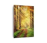 Quadri Moderni Soggiorno foresta albero natura Quadro su Tela Verticale 70x100cm Stampe da Parete Camera da Letto Cucina 1 pezzo Wall Art Canvas Grandi Decorazione Murale Immagini PA70x100-3718