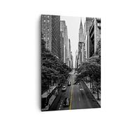 Quadro su Tela Verticale 70x100cm Stampe da Parete Broadway New York Grandi Decorazione Murale Camera da Letto Cucina 1 pezzo Quadri Moderni Soggiorno Grafica Immagini Wall Art Canvas PA70x100-5184