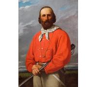 Stampe D'arte Della Parete Quadro su Tela Pittura classica Ritratto di Giuseppe Garibaldi di Silvestro Lega per l'arredamento dell'ufficio 60x90cm