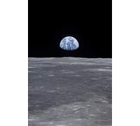 Stampe d'Arte di Astrography - The Earthrise 69 - Poster da Parete Spaziale per Ufficio, Soggiorno, Camera da Letto - Perfetto come NASA e Regali a tema Astronomico (70 x 50 cm)