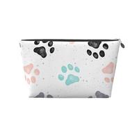 Stampe della zampa del cane, Borsa da toilette Borsa per trucco Borsa per cosmetici Borsa da toilette da viaggio portatile