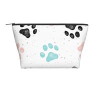 Stampe della zampa del cane, Borsa da toilette Borsa per trucco Borsa per cosmetici Borsa da toilette da viaggio portatile