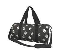 Stampe della zampa del cane Stampe della zampa del gatto Animale domestico, Borsone da viaggio di grande capacità Borsa rotonda Borsa da viaggio sportiva Borsa da viaggio Borsa da fitness